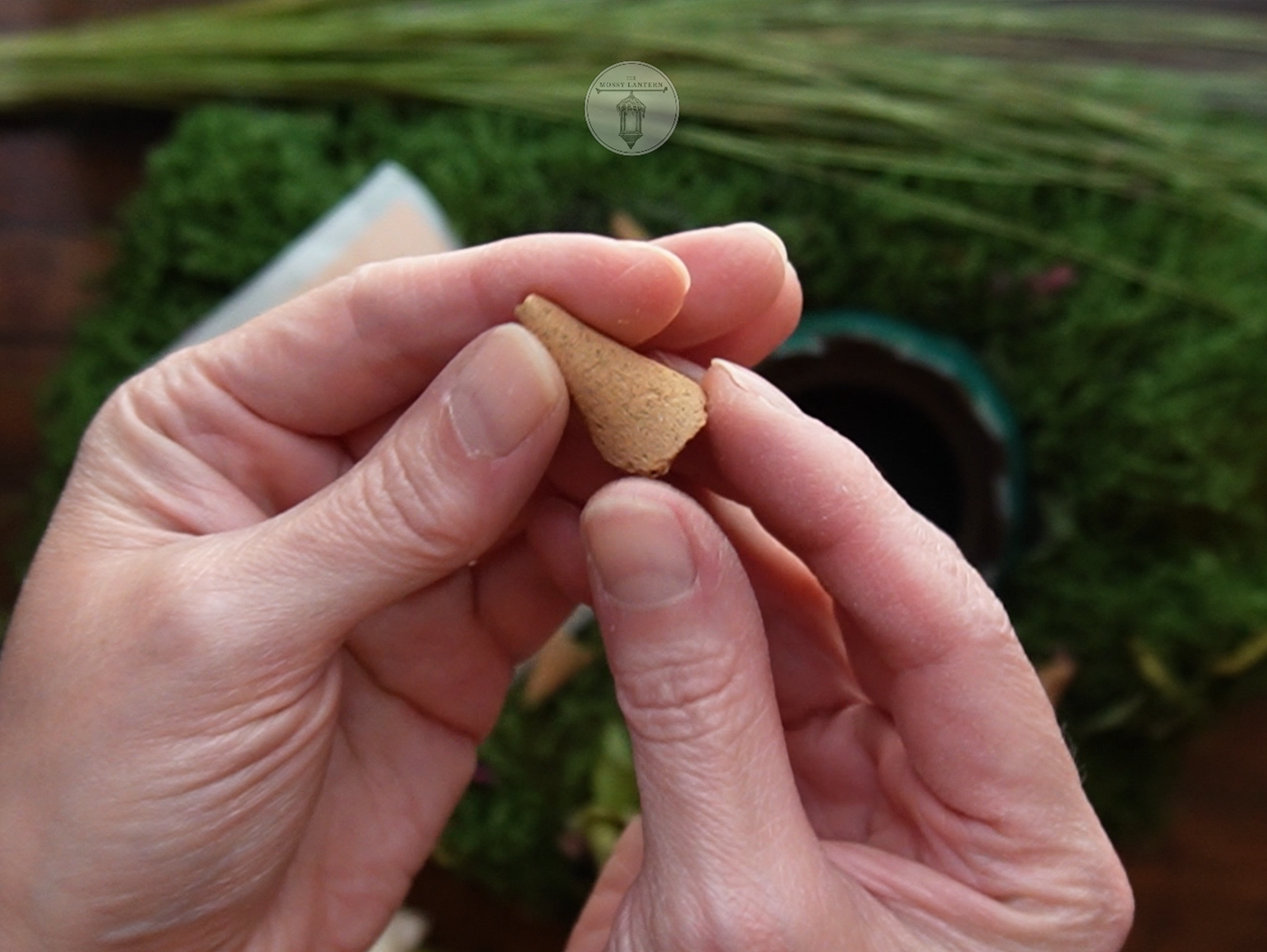 The Fae Veil (Sweetgrass + Lavender + Rose) Natural Incense Cones